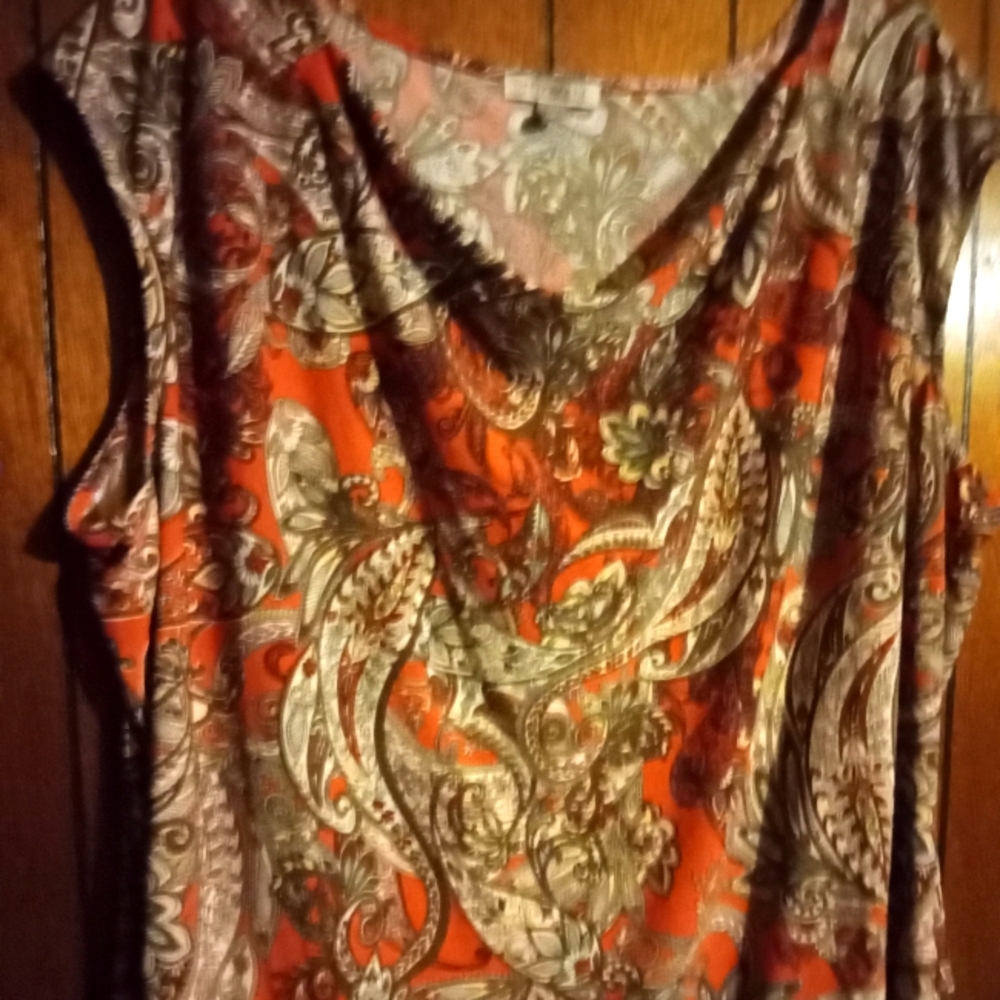 ROZ AND ALI GORGEOUS BLOUSE SIZE 3X